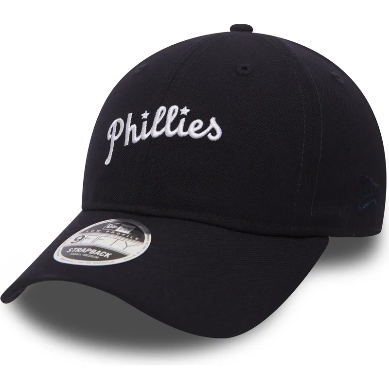 kepsar-curva-marinbla-justerbart-band-9fifty-low-profile-history-fran-philadelphia-phillies-mlb-av-new-era