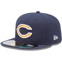 chicago-bears-nfl-59fifty-on-field-marinbla-justerbar-flat-keps-fran-new-era