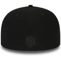 new-era-new-england-patriots-nfl-59fifty-black-coll-svart-justerbar-flat-keps