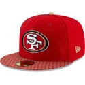 kepsar-plana-rod-justerad-59fifty-sideline-fran-san-francisco-49ers-nfl-av-new-era