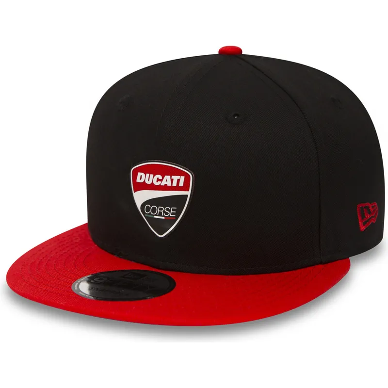 kepsar-plana-svart-snapback-9fifty-snaparch-fran-ducati-motor-motogp-av-new-era