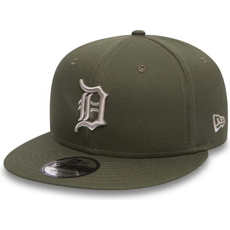 kepsar-plana-gron-snapback-9fifty-league-essential-fran-detroit-tigers-mlb-av-new-era