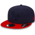 oakland-athletics-mlb-new-era-9fifty-diamond-era-essential-marinbla-och-rod-snapback-flat-keps