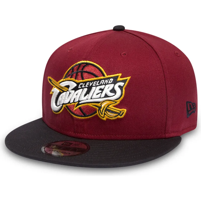 kepsar-plana-rod-snapback-9fifty-fran-cleveland-cavaliers-nba-av-new-era
