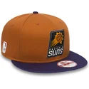 phoenix-suns-nba-new-era-9fifty-orange-och-lila-flatbrim-snapback-keps