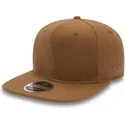 brun-justerbar-flat-keps-9fifty-premium-classic-fran-new-era