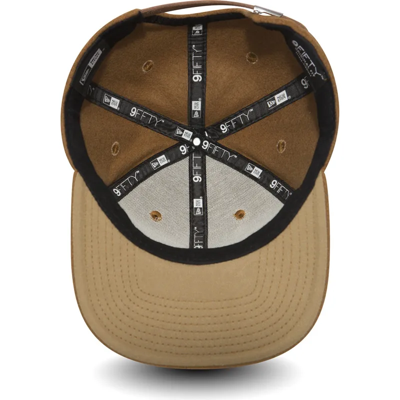 kepsar-plana-brun-justerbart-band-9fifty-av-new-era