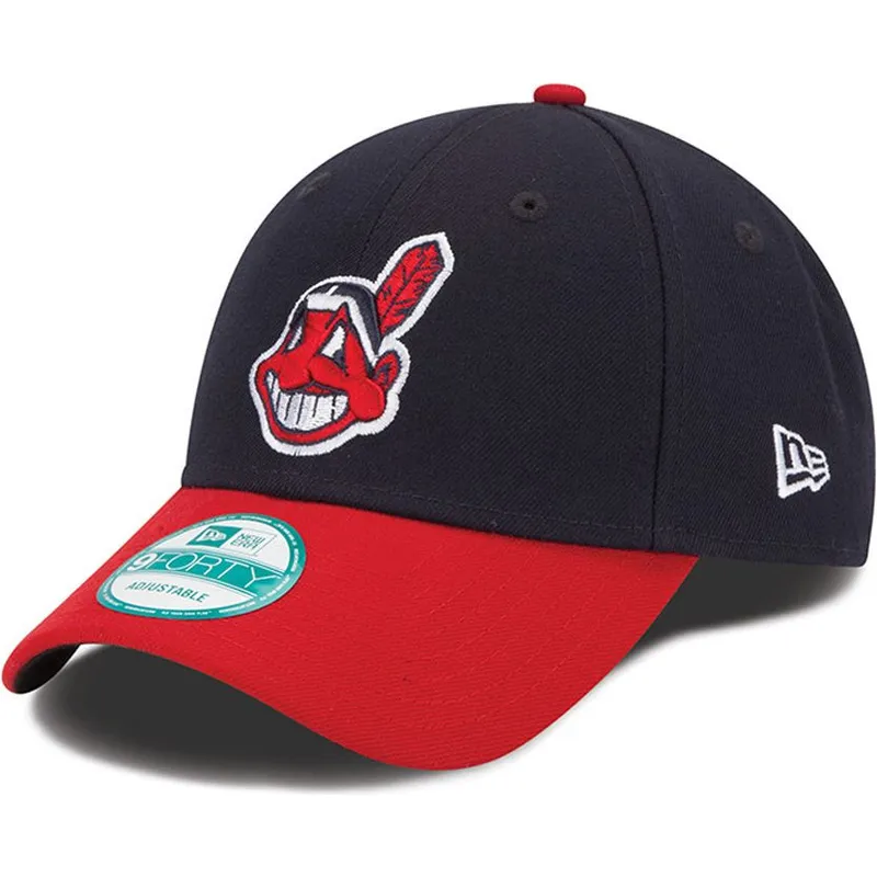 kepsar-curva-svart-justerbart-band-9forty-the-league-fran-cleveland-indians-mlb-av-new-era