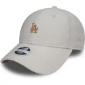 kepsar-curva-vit-justerbart-band-bronce-9forty-melton-fran-los-angeles-dodgers-mlb-av-new-era