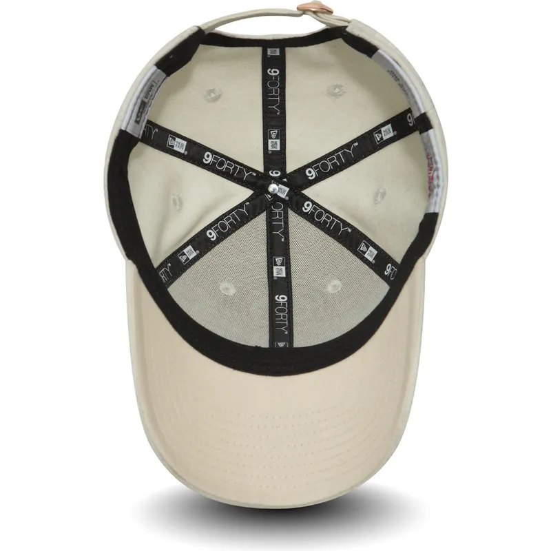 kepsar-curva-vit-justerbart-band-bronce-9forty-melton-fran-los-angeles-dodgers-mlb-av-new-era
