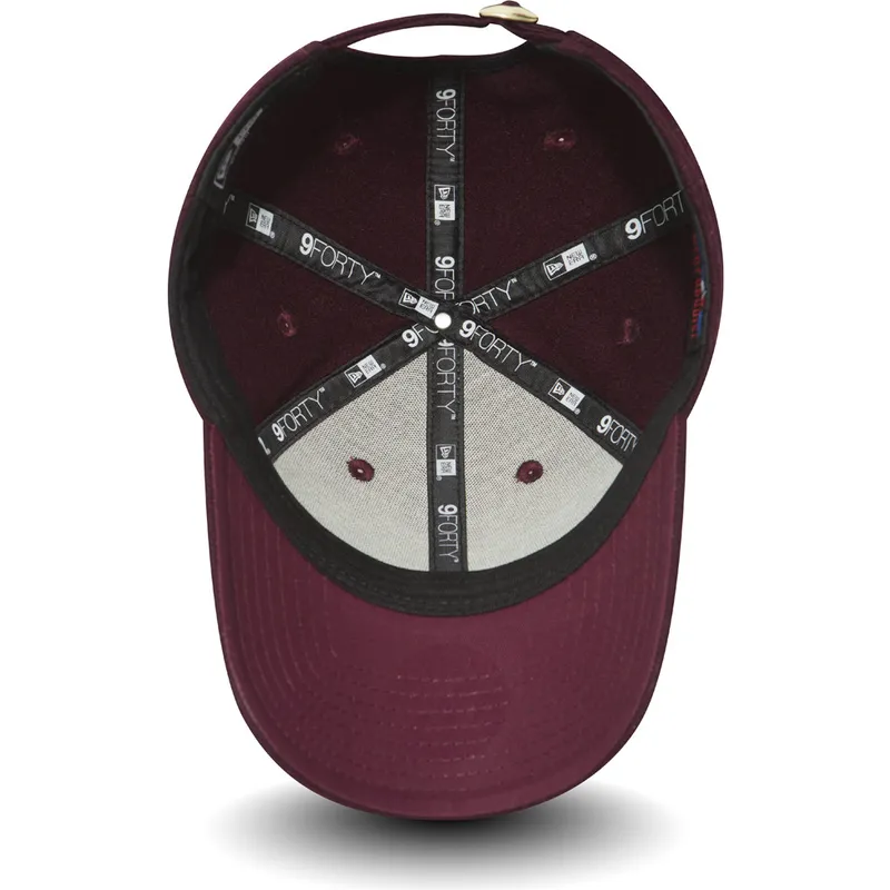 kepsar-curva-rod-justerbart-band-granate-oro-9forty-melton-fran-new-york-yankees-mlb-av-new-era