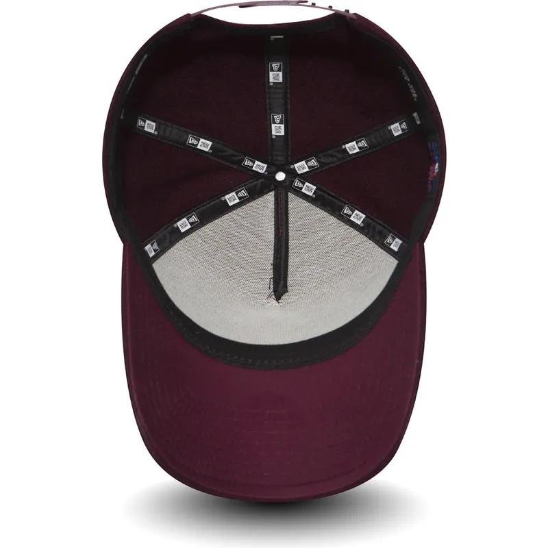kepsar-curva-rod-justerbart-band-granate-9forty-melton-a-frame-fran-new-york-yankees-mlb-av-new-era