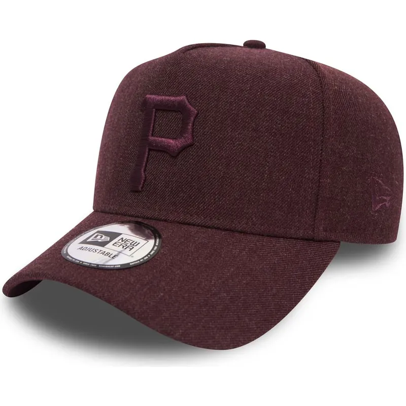 kepsar-curva-violett-justerbart-band-granate-granate-9forty-seasonal-heather-a-frame-fran-pittsburgh-pirates-mlb-av-new-era
