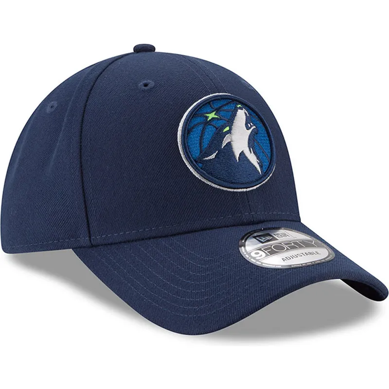 marinbla-justerbar-kurvad-keps-9forty-the-league-fran-minnesota-timberwolves-nba-av-new-era