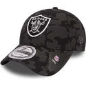 kepsar-curva-svart-justerbart-band-9forty-night-time-reflective-fran-las-vegas-raiders-nfl-av-new-era