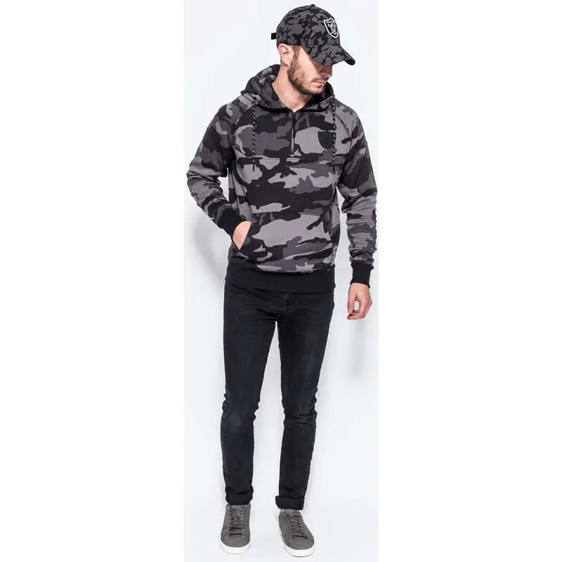 trojor-med-huva-kamouflage-half-zipped-hoody-fran-las-vegas-raiders-nfl-av-new-era