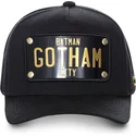 capslab-svart-kurvad-snapback-keps-med-batman-gotham-city-plakett-batp4-dc-comics
