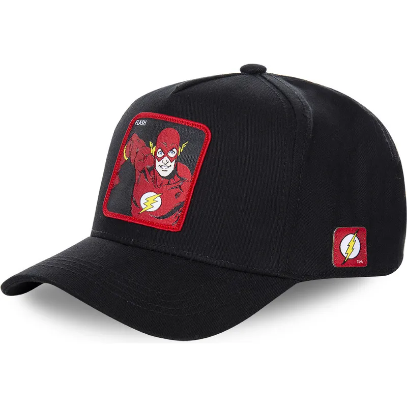kepsar-curva-svart-snapback-flash-dc-comics-av-capslab