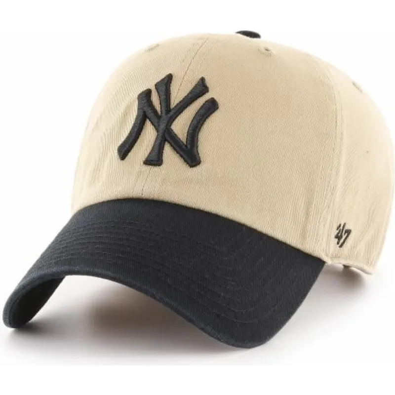 kepsar-curva-beige-justerbart-band-negro-fran-new-york-yankees-mlb-av-47-brand
