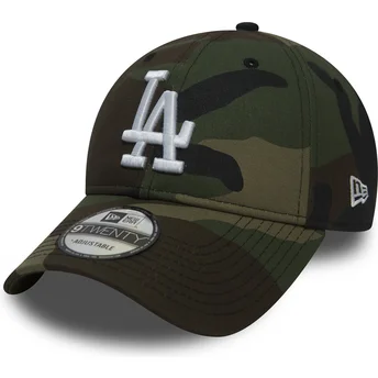 justerbar-9twenty-essential-packable-los-angeles-dodgers-mlb-kamouflagebojd-keps-fran-new-era