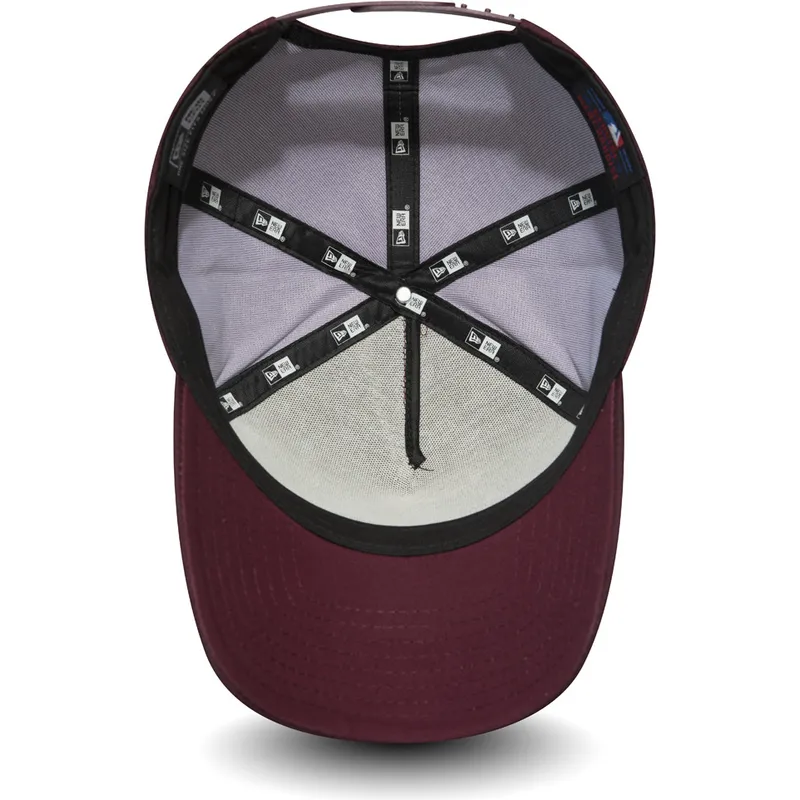 kepsar-curva-rod-snapback-granate-ripstop-a-frame-fran-los-angeles-dodgers-mlb-av-new-era