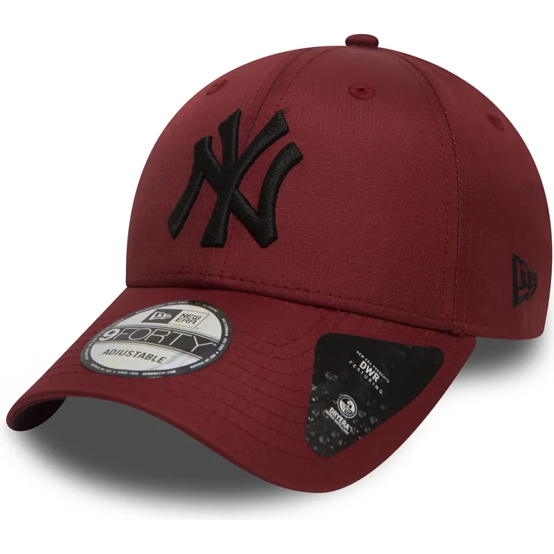 kepsar-curva-rod-justerbart-band-granate-negro-9forty-ripstop-fran-new-york-yankees-mlb-av-new-era