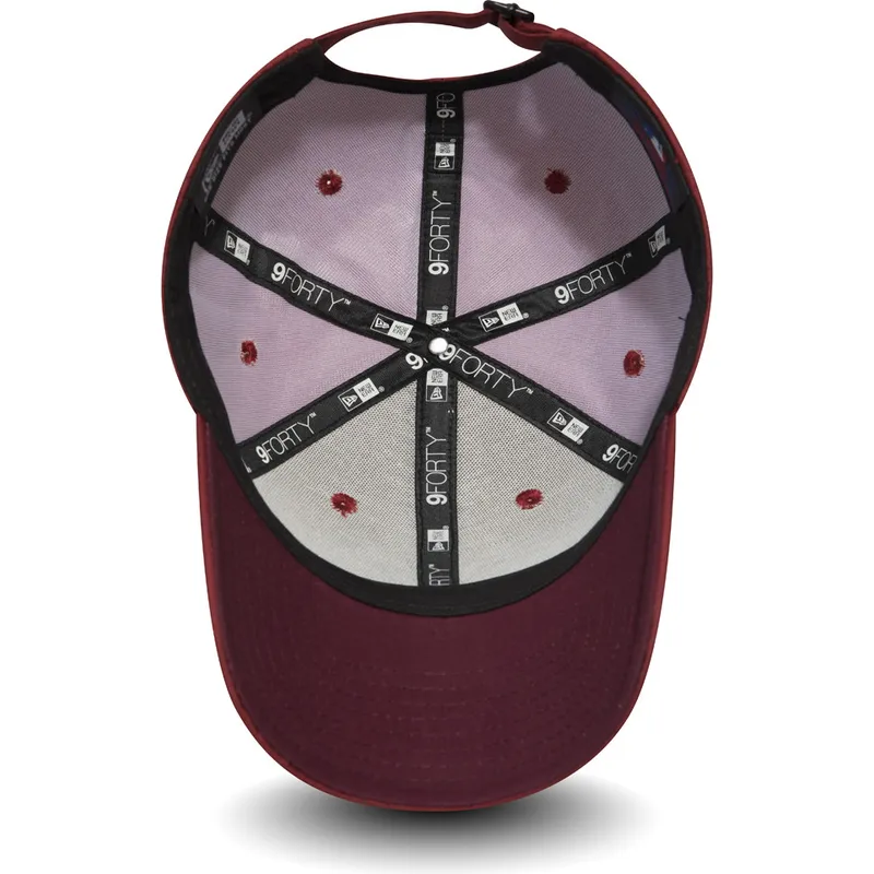 kepsar-curva-rod-justerbart-band-granate-negro-9forty-ripstop-fran-new-york-yankees-mlb-av-new-era