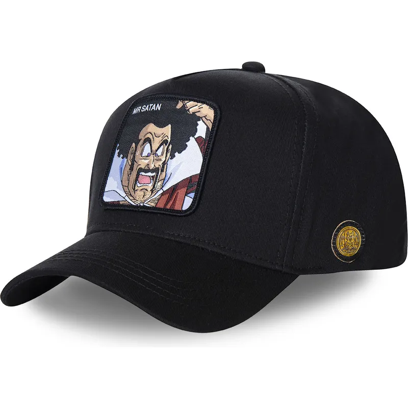 kepsar-curva-svart-snapback-mr-satan-dragon-ball-av-capslab