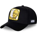svart-bojd-snapback-keps-c-3po-c3p3-star-wars-fran-capslab