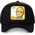 svart-bojd-snapback-keps-c-3po-c3p3-star-wars-fran-capslab