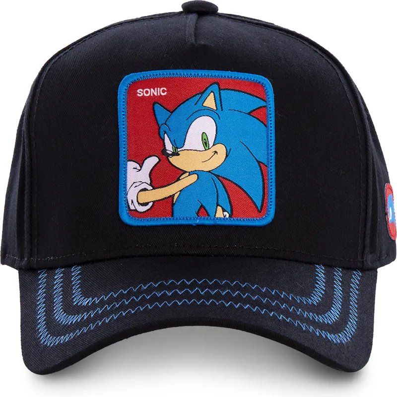 kepsar-curva-svart-snapback-sonic-sonic-the-hedgehog-av-capslab