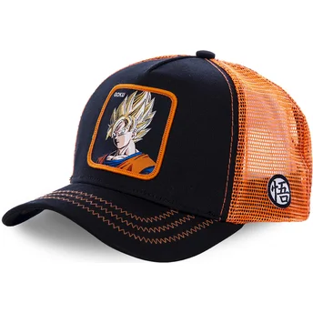 Svart och orange trucker-keps Son Goku Super Saiyan GO3 Dragon Ball från Capslab