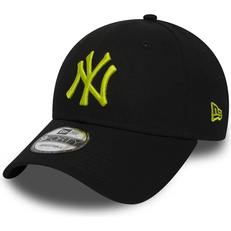 new-york-yankees-mlb-9forty-essential-svart-justerbar-bojd-keps-med-gront-logotyp-fran-new-era