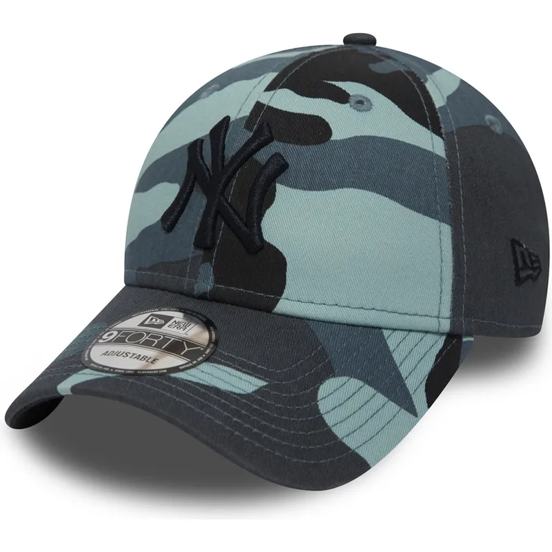 new-era-new-york-yankees-mlb-9forty-essential-justerbar-bla-camouflagemonstrad-bojd-keps-med-svart-logo