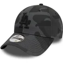 svart-justerbar-kamouflagebojd-keps-med-svart-logotyp-9forty-essential-los-angeles-dodgers-mlb-fran-new-era