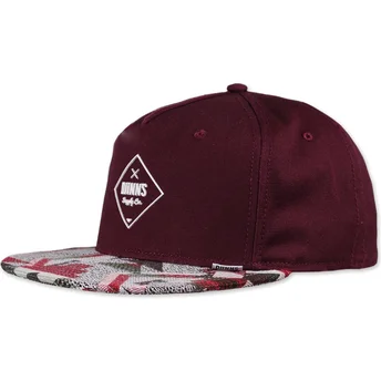 Gorra 5 panel granat snapback Rubber Aztek från Djinns