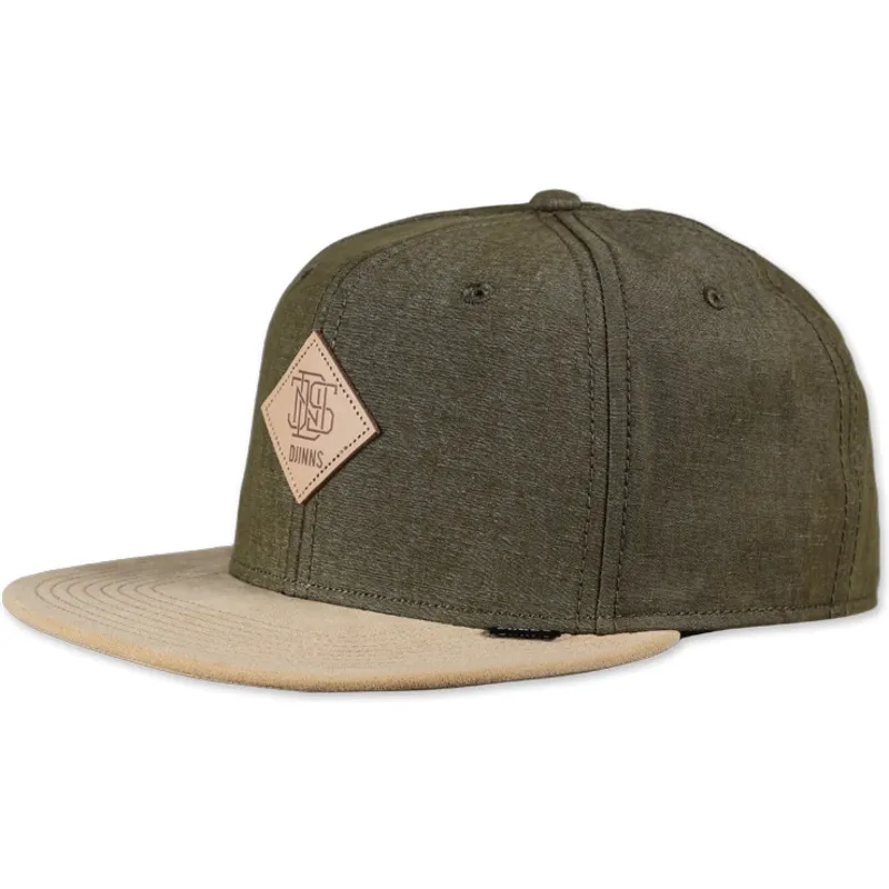 djinns-6-panel-gron-snapback-keps-i-melange-twill