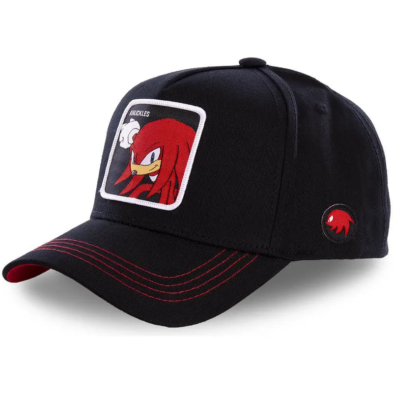 kepsar-curva-svart-snapback-knuckles-the-echidna-sonic-the-hedgehog-av-capslab