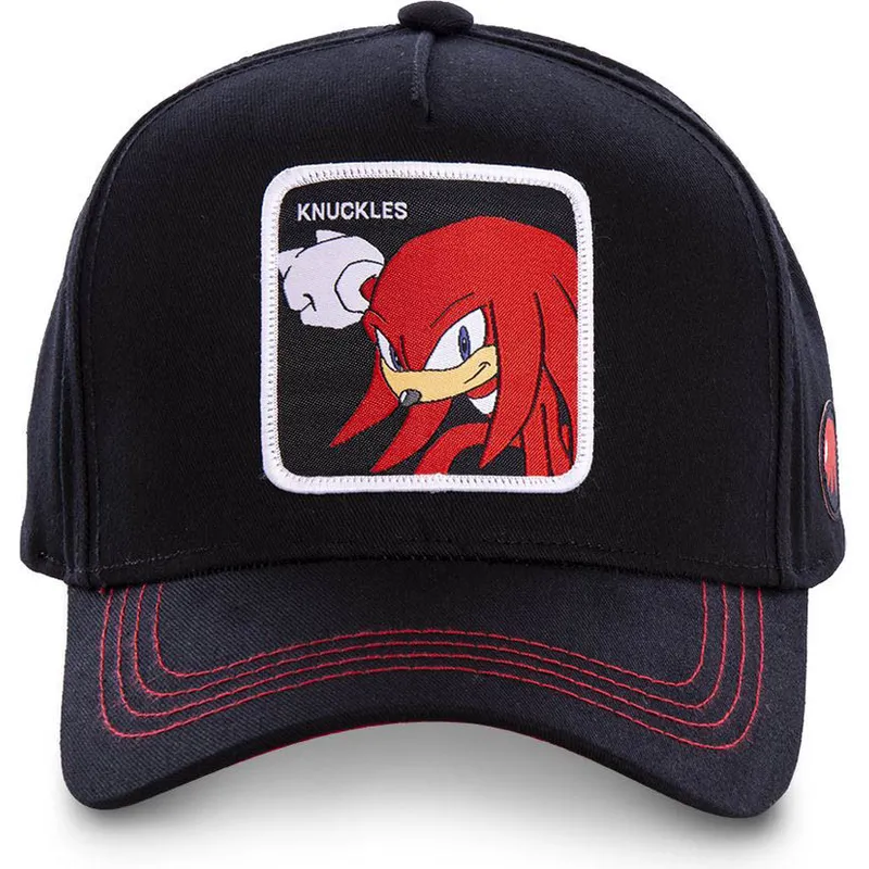 kepsar-curva-svart-snapback-knuckles-the-echidna-sonic-the-hedgehog-av-capslab