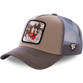 capslab-looney-tunes-taz3-tasmanien-djavul-brun-truckerkeps