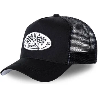Kepsar böjd svart snapback DAM BLA av Von Dutch