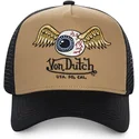 truckerkeps-brun-och-svart-mou-fran-von-dutch