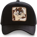 svart-bojd-snapback-keps-tasmanian-devil-taz5-looney-tunes-fran-capslab