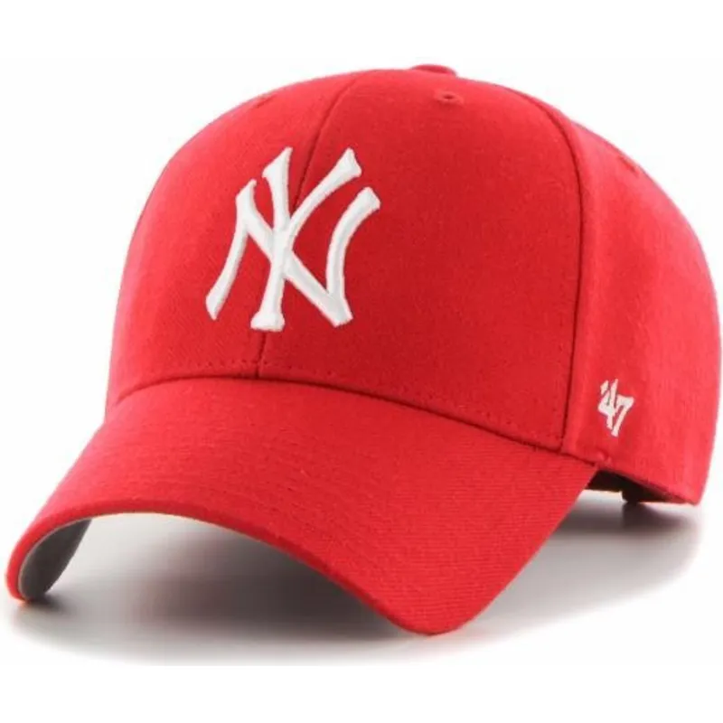 kepsar-curva-rod-justerbart-band-for-barn-mvp-fran-new-york-yankees-mlb-av-47-brand