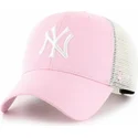 ljusrosa-new-york-yankees-mlb-47-brand-mvp-flagship-truckerkeps