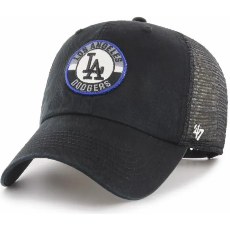 kepsar-curva-svart-snapback-clean-up-porter-fran-los-angeles-dodgers-mlb-av-47-brand