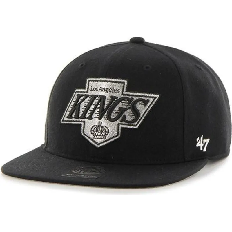 kepsar-plana-svart-snapback-captain-no-shot-fran-los-angeles-kings-nhl-av-47-brand