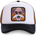 capslab-dragon-ball-master-roshi-kam3m-vit-brun-och-svart-truckerkeps