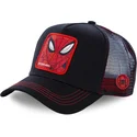 capslab-svart-spider-man-spi2-marvel-comics-truckerkeps