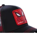 capslab-svart-spider-man-spi2-marvel-comics-truckerkeps